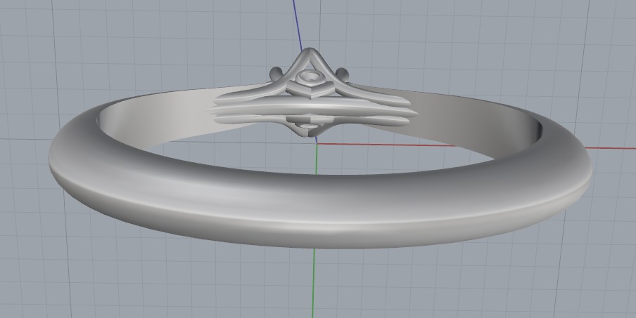 Soliter ring N012700 3D print model_5