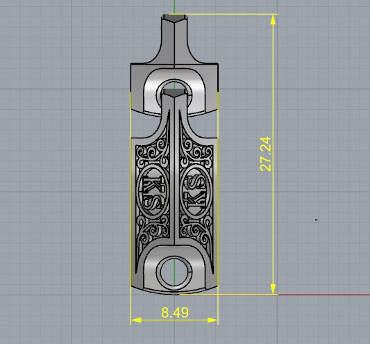 Flail N012698 3D print model_7