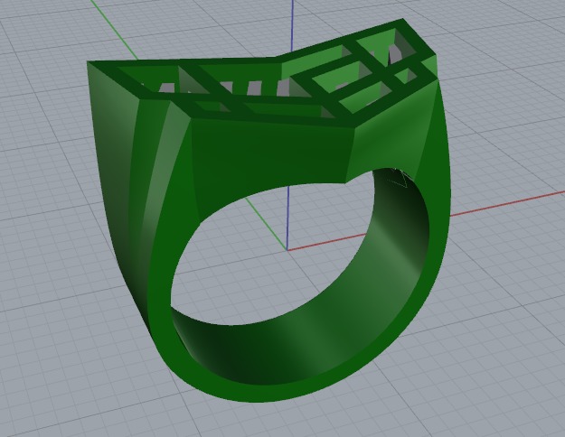 Ring N012697 3D print model_3