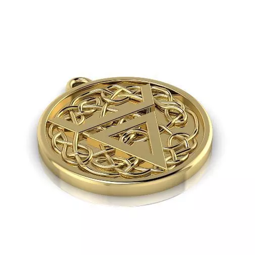 Pendant Bull head symbol Veles N012688 3D print model