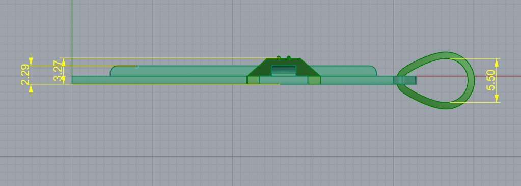 Pendant cross N012784 3D print model_6