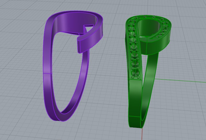 Ring N012782 3D print model_4