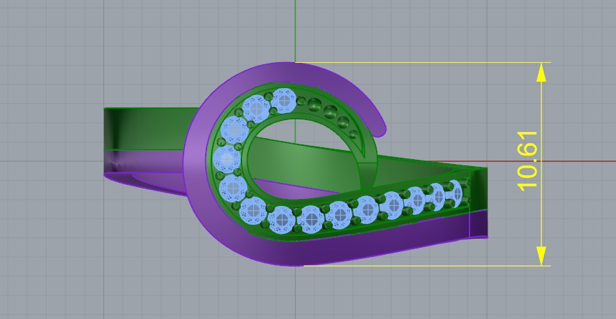 Ring N012782 3D print model_7