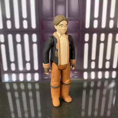 Fern star wars skeleton crew vintage toy kenner 3D print model