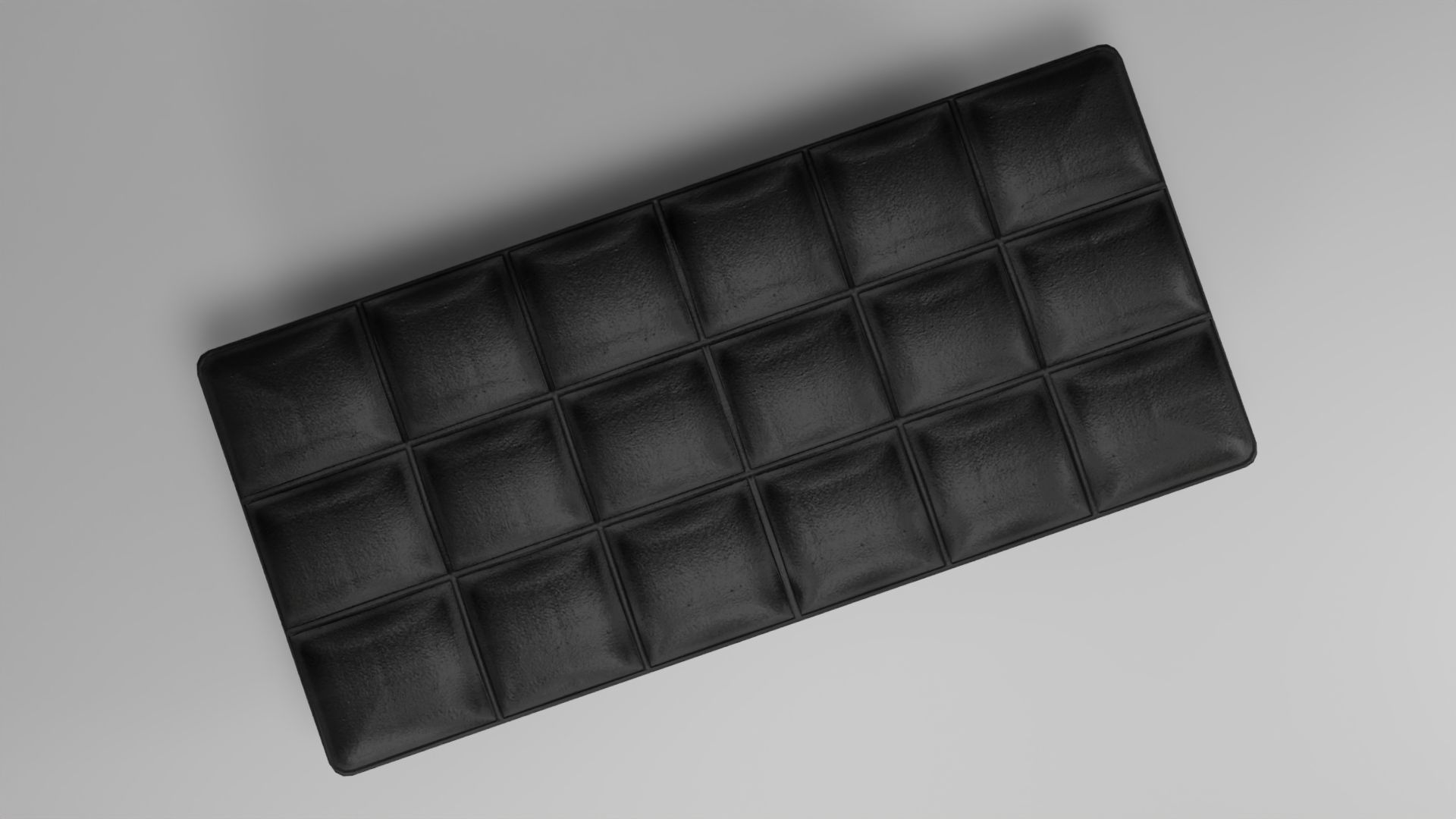 leather sofa without backrest 3D model_7