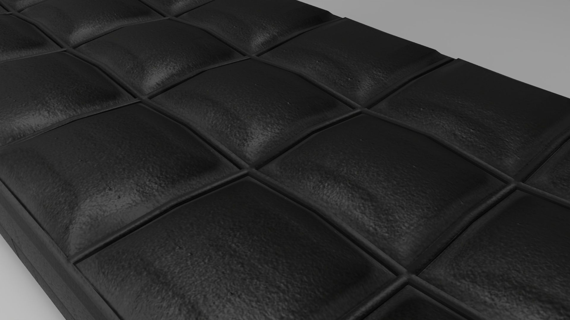 leather sofa without backrest 3D model_4