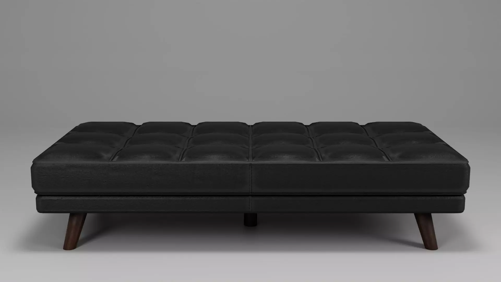 leather sofa without backrest 3D model_0