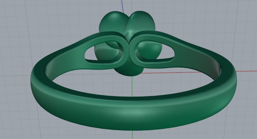 Ring flower N012764 3D print model_5