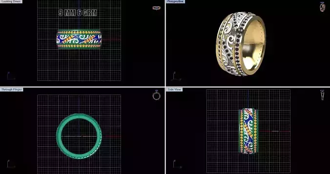 Wedding Ring MODEL 2 Print3D