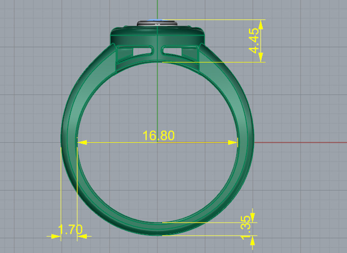 Soliter ring N012753 3D print model_6