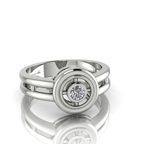 Soliter ring N012753 3D print model_1