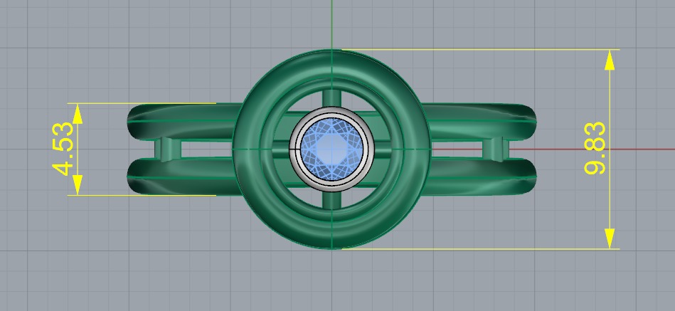 Soliter ring N012753 3D print model_7