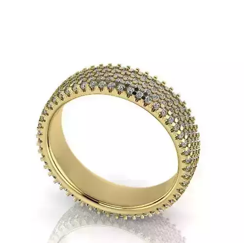 Wedding ring with stones N012750