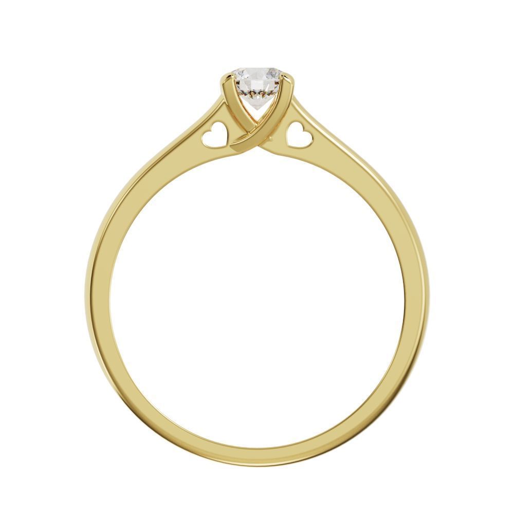 Engagement ring 3D print model_17