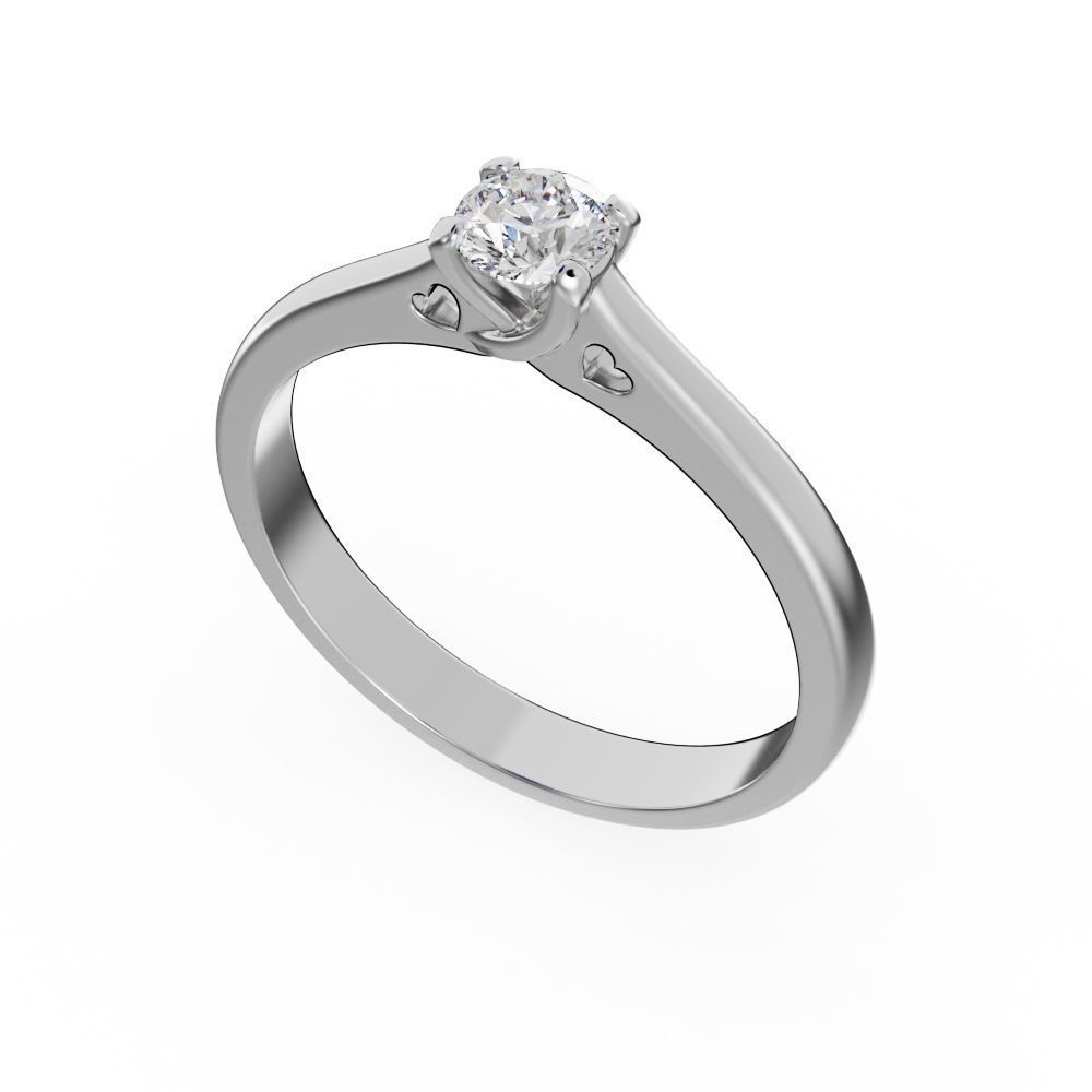 Engagement ring 3D print model_15
