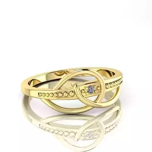 Ring with one stone N012742