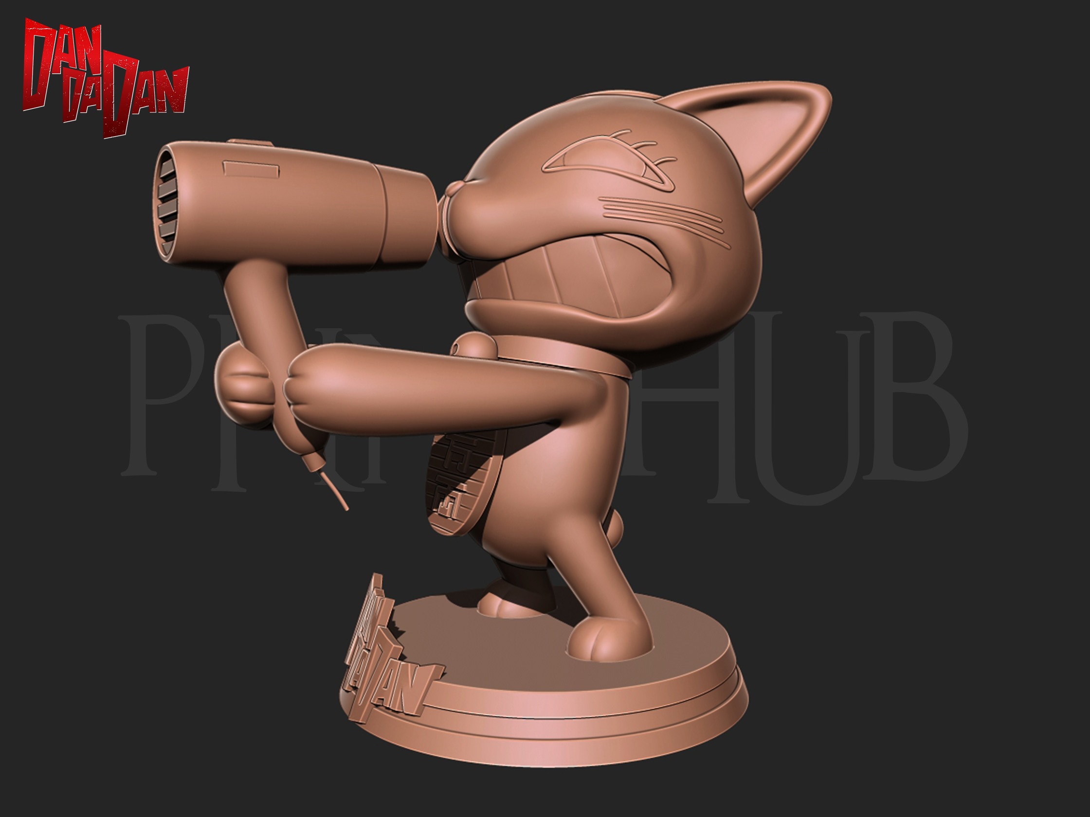 Dandadan Cat Turbo Granny 3D print model_5
