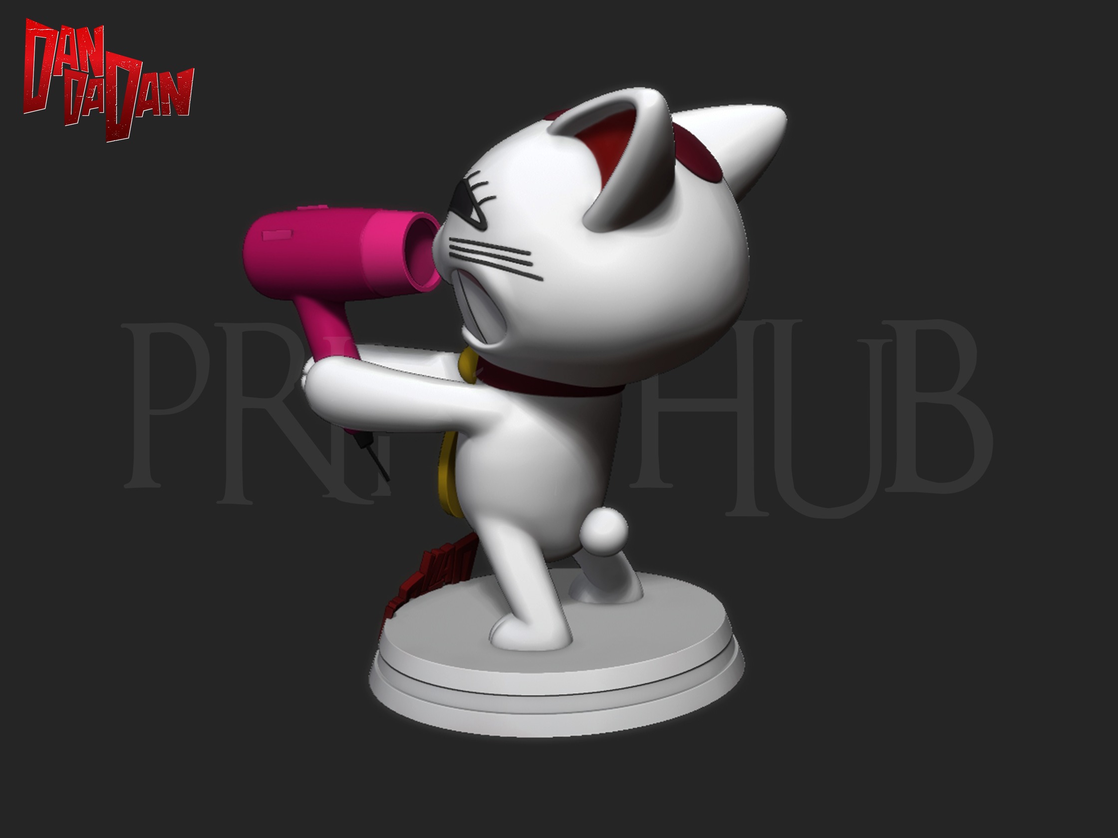 Dandadan Cat Turbo Granny 3D print model_2