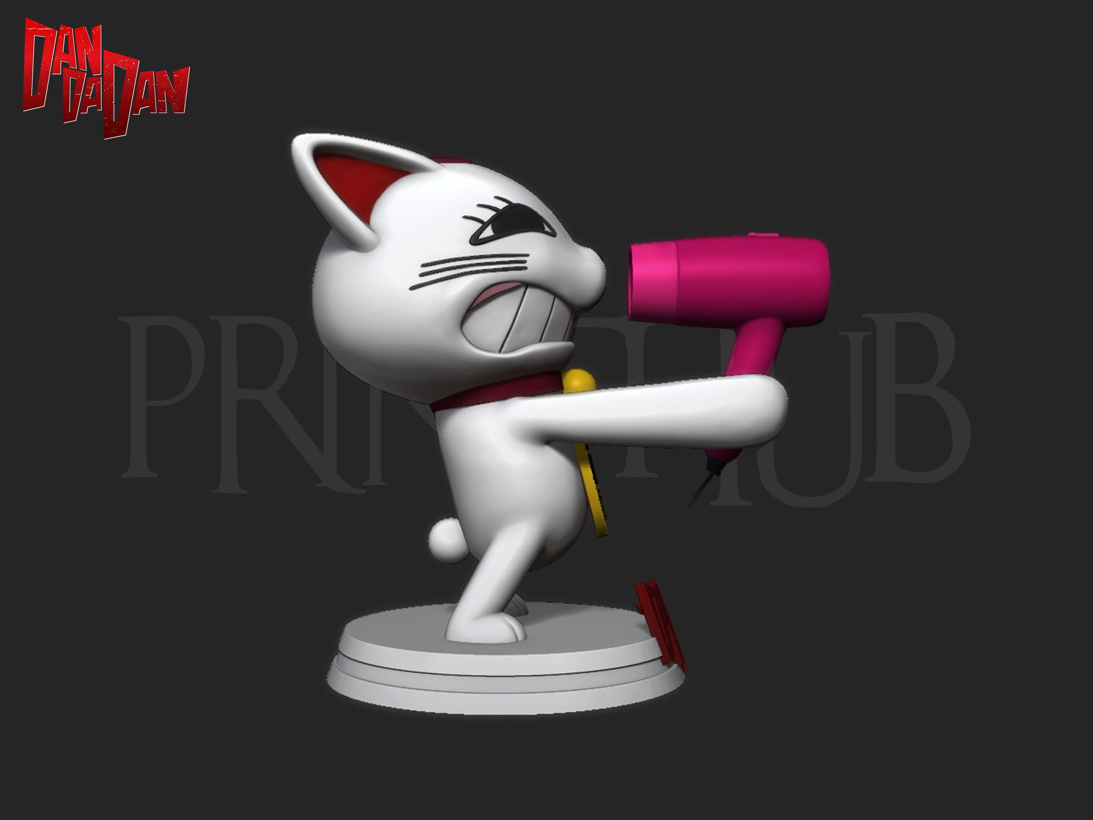 Dandadan Cat Turbo Granny 3D print model_3
