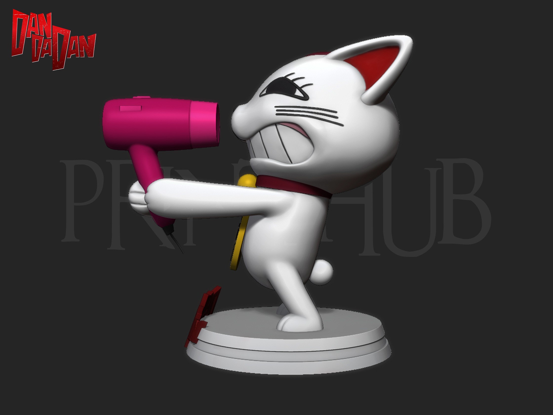 Dandadan Cat Turbo Granny 3D print model_1
