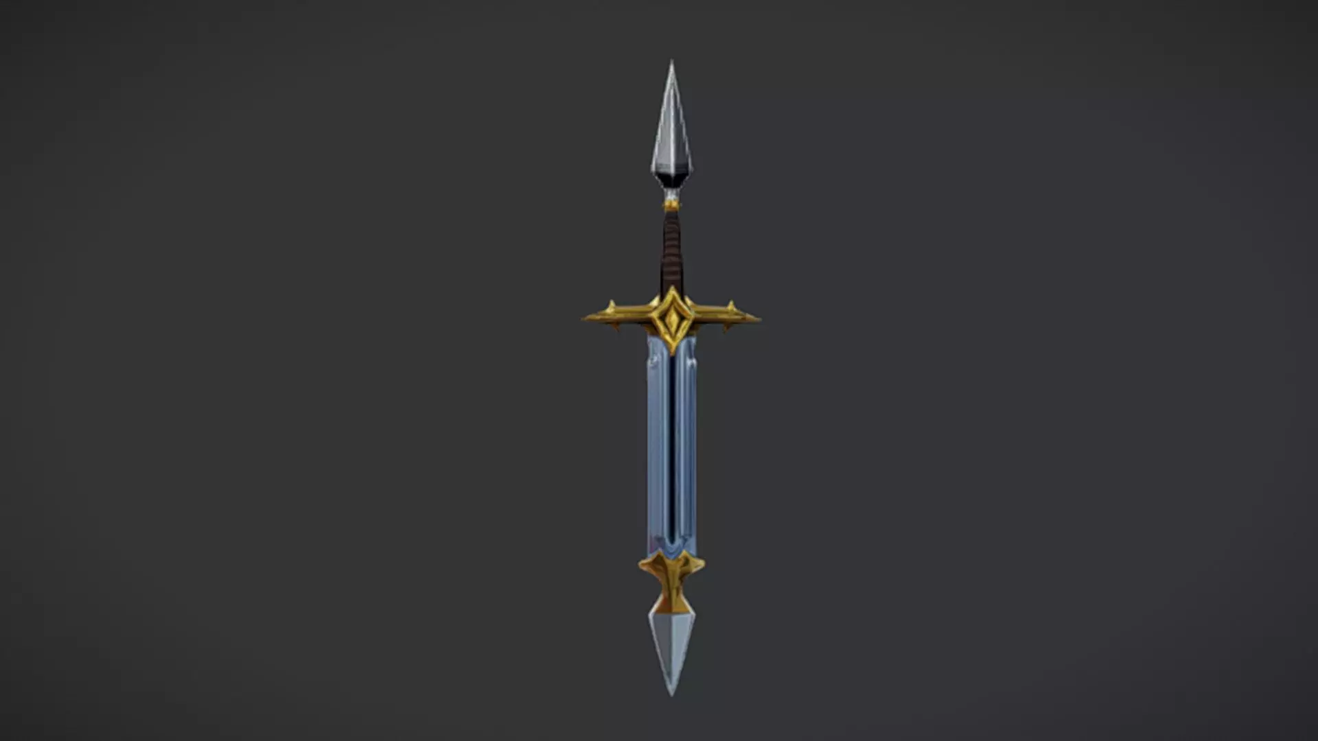 fantasy sword 3D Game Ready Model 3D model_0