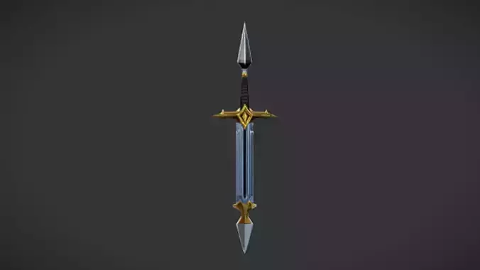 fantasy sword  3D Game Ready Model