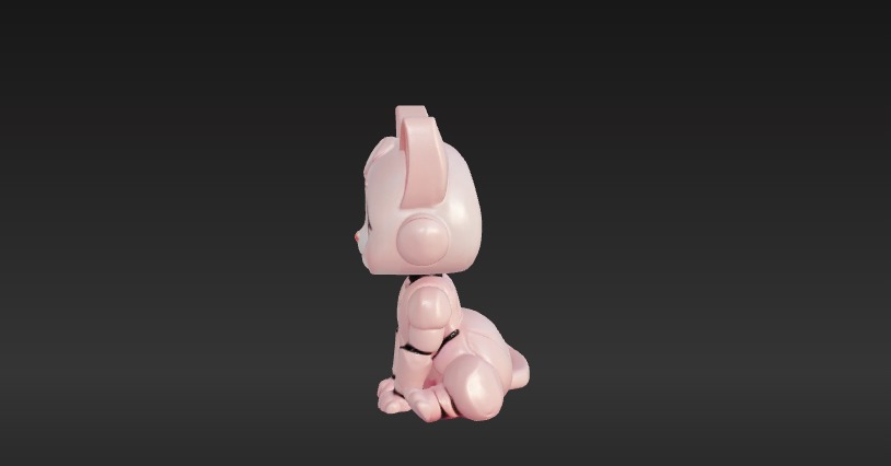 Robot Cat 3D Model - Game Ready - Low poly Low-poly 3D model_4