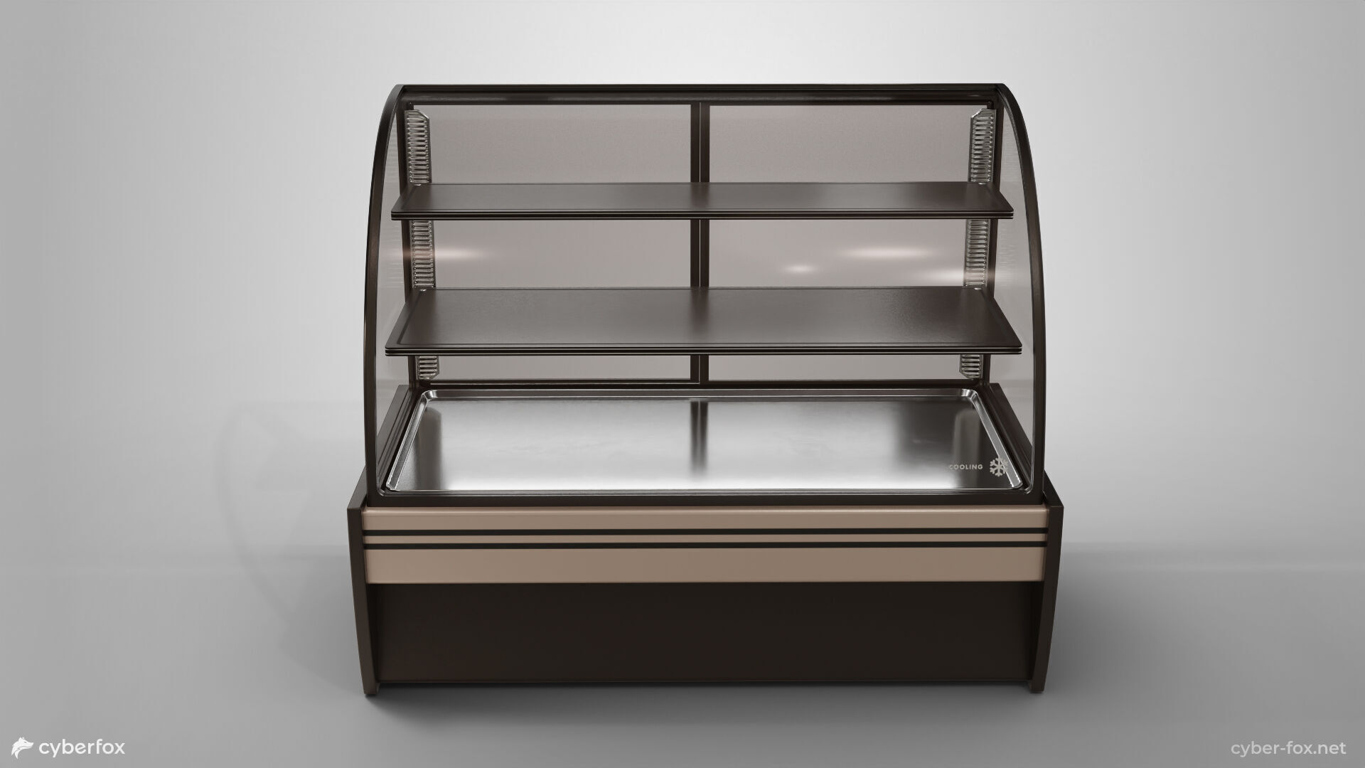 Commercial Refrigerator Display Case Low-poly 3D model_2
