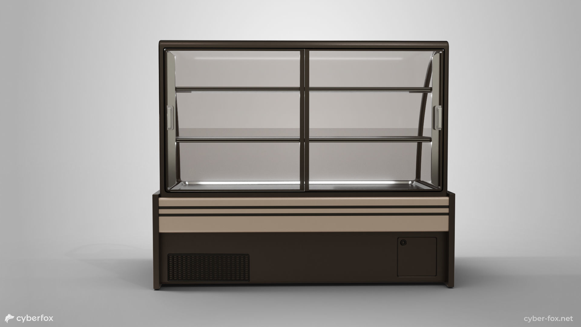 Commercial Refrigerator Display Case Low-poly 3D model_5