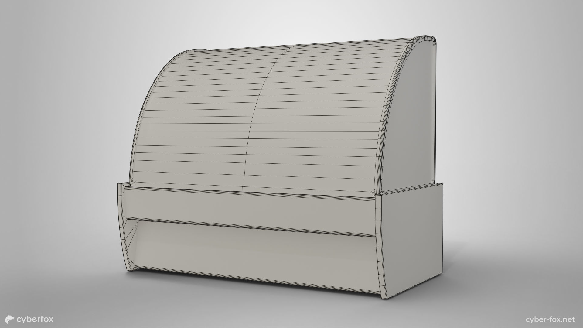 Commercial Refrigerator Display Case Low-poly 3D model_8