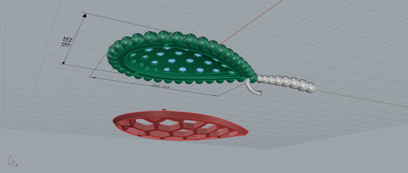 18kt yellow gold Serpent Boheme diamond earrings Boucheron 3D print model_3