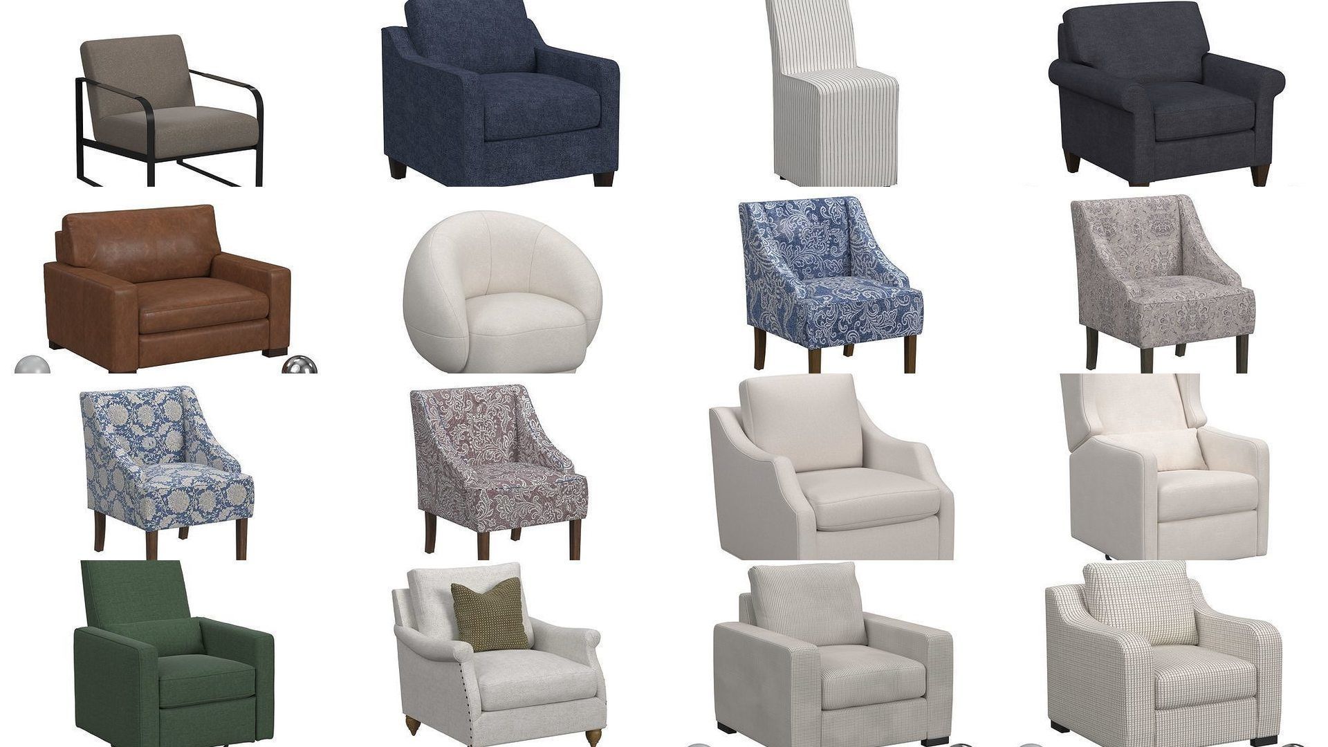 Ultimate Armchair Collection - 170 Models - High and Low poly _5