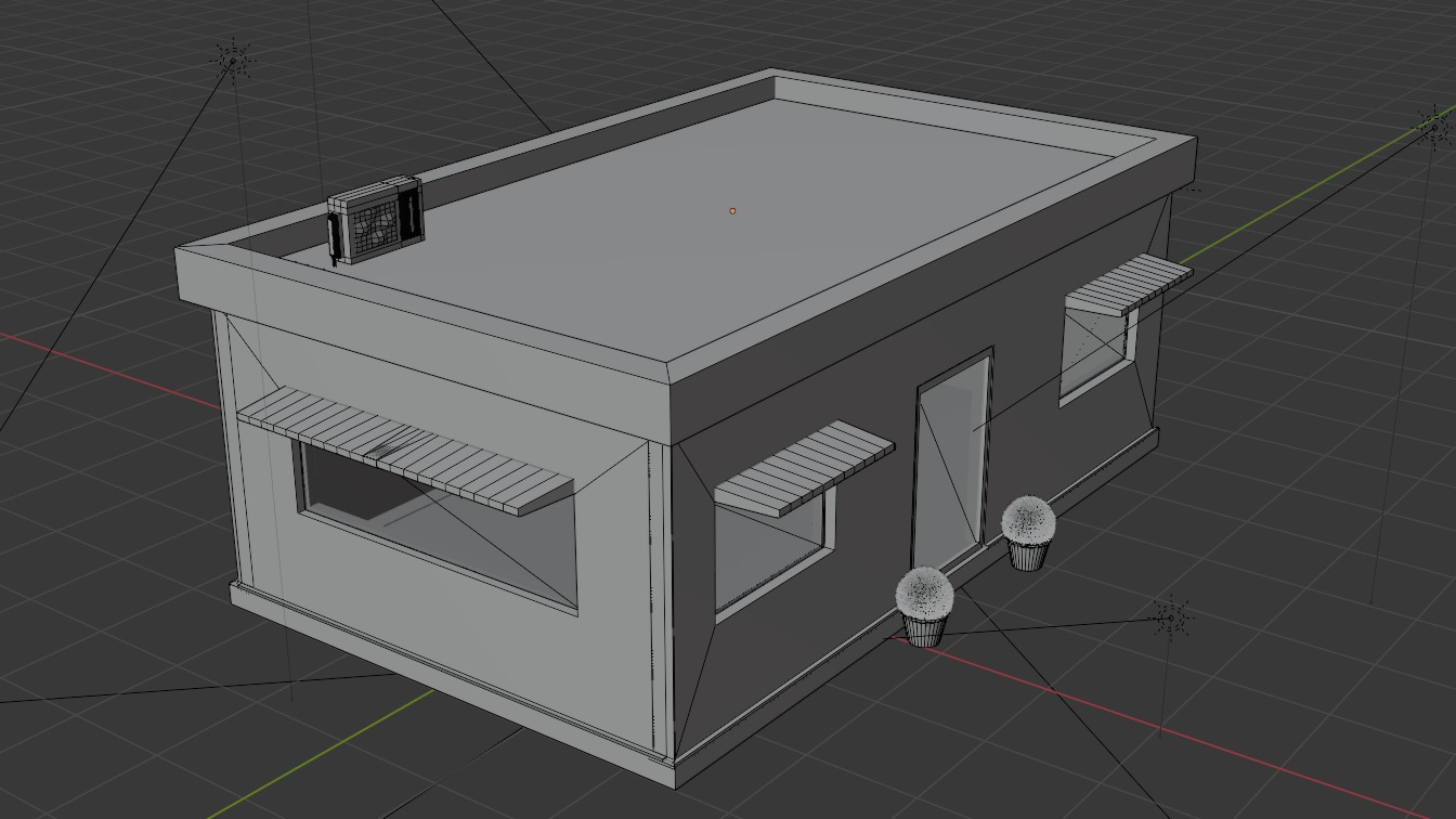 Simple Shop Model 3D model_3