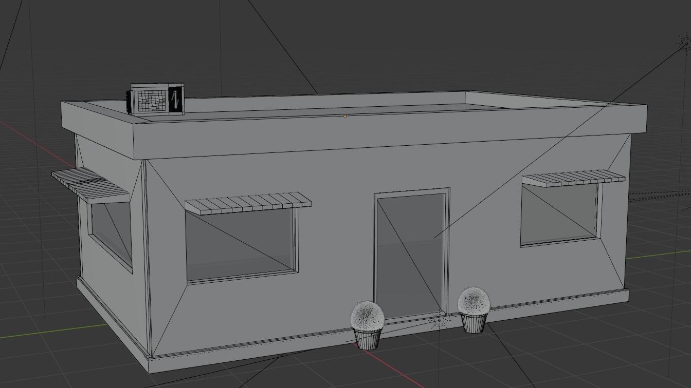 Simple Shop Model 3D model_2