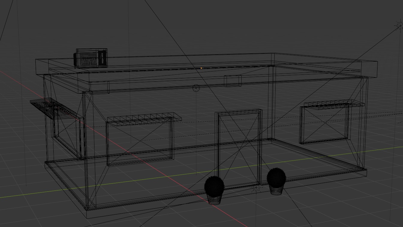 Simple Shop Model 3D model_1