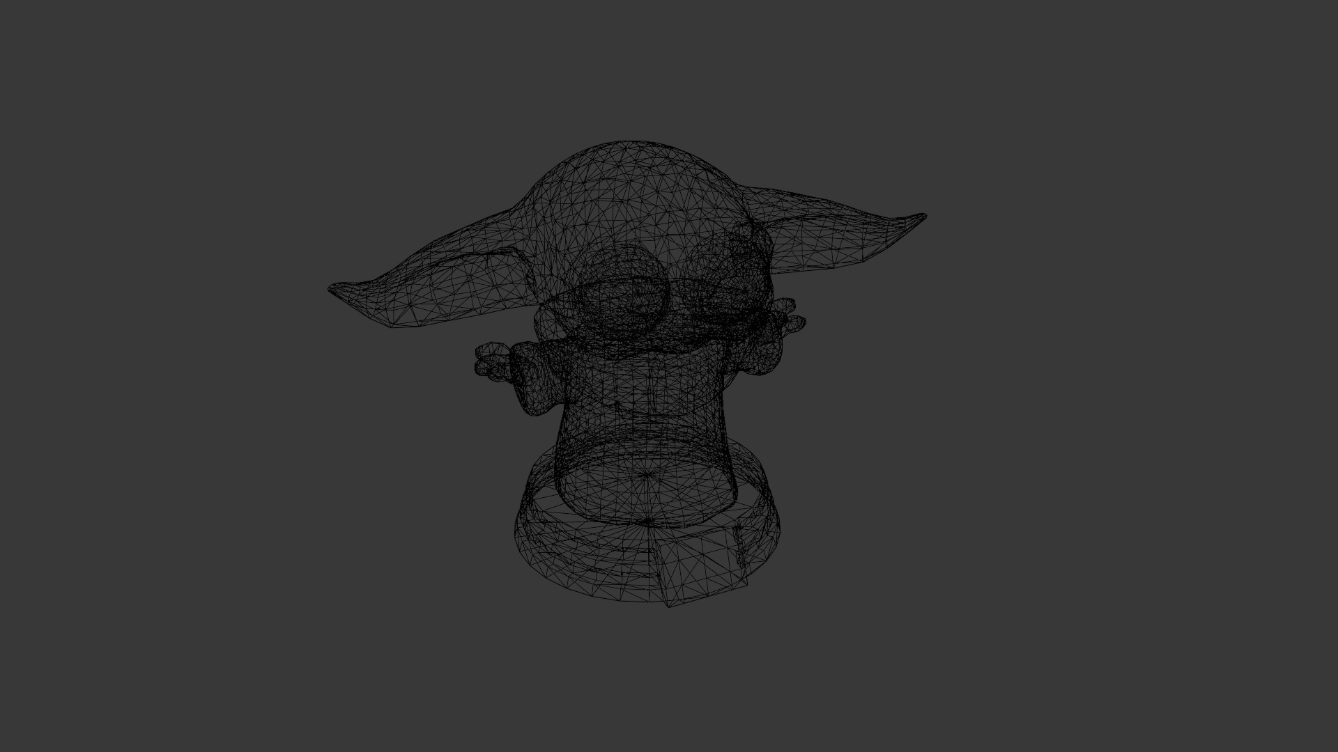 Baby Yoda 3D Printable Model 3D print model_5