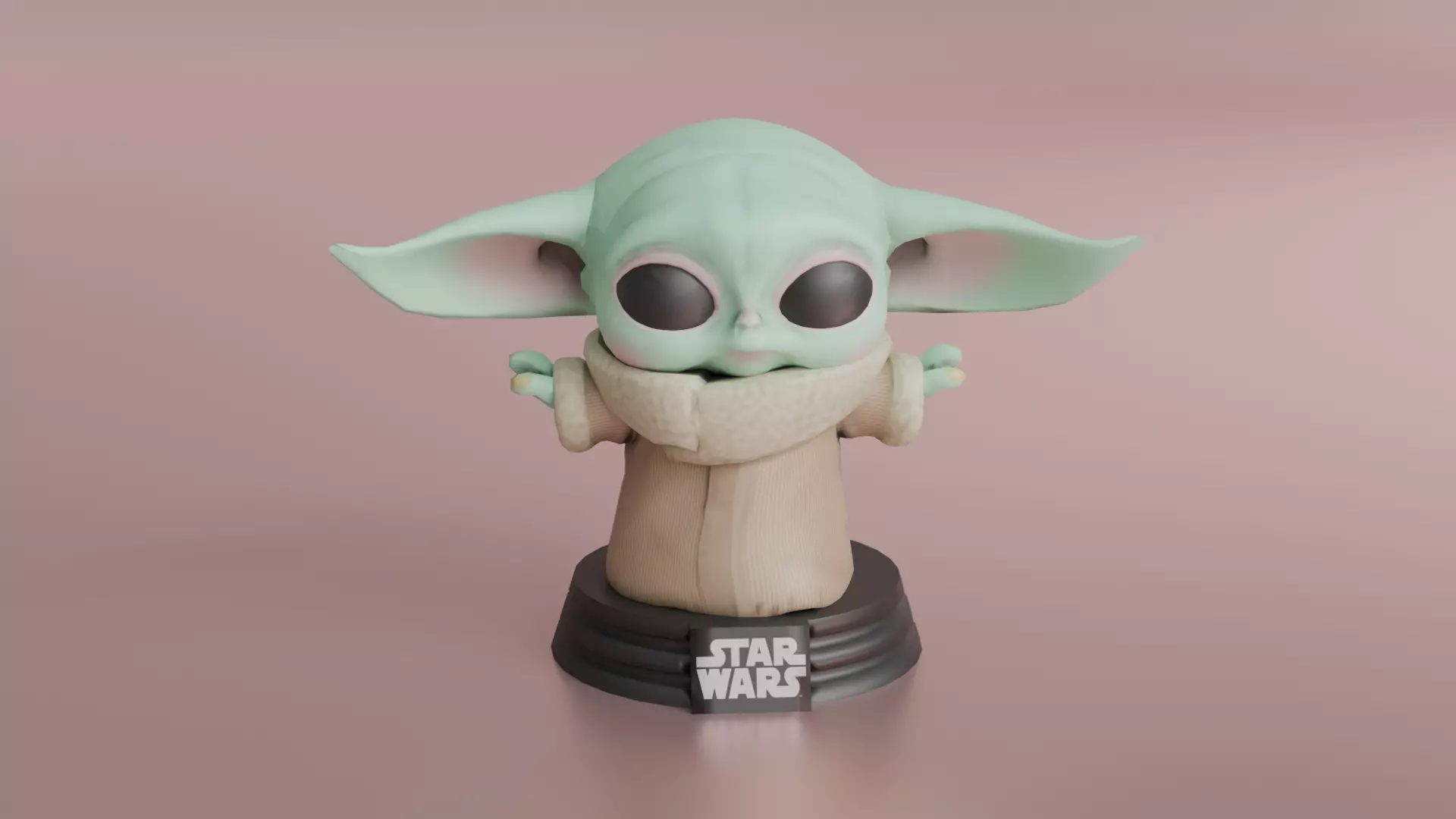 Baby Yoda 3D Printable Model 3D print model_0