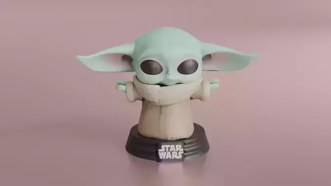 Baby Yoda 3D Printable Model 3D print model