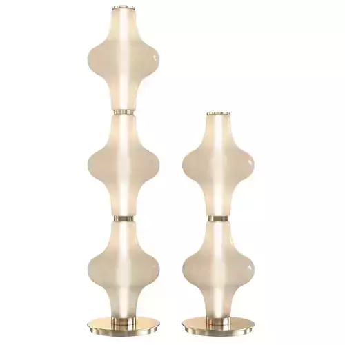 Giopagani    Baker Street Muse 3-Light Glass Floor Lamp