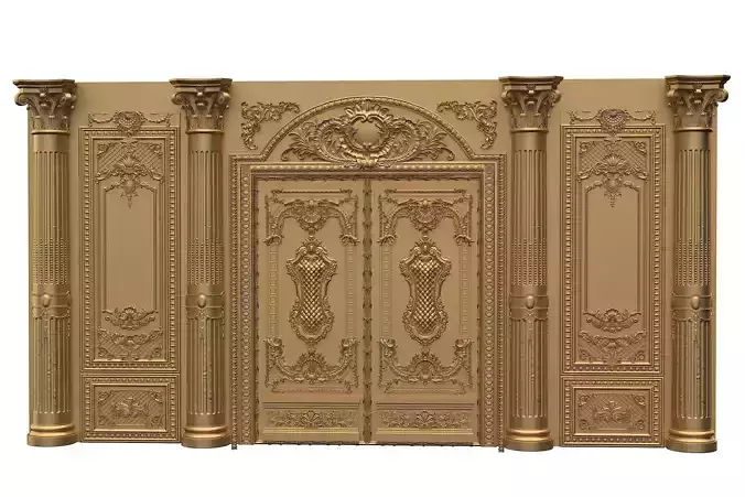 Classic Door Royal style gold plated 1