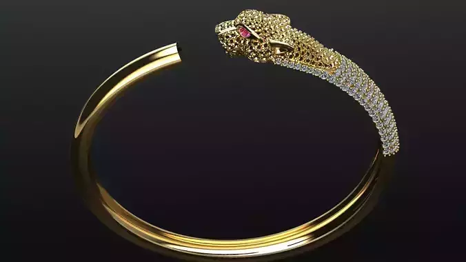 Lion diamond bracelet