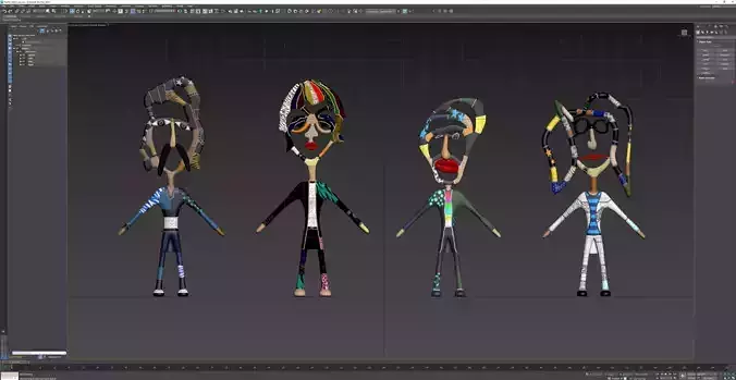 The Beatles Abstract art sculptures