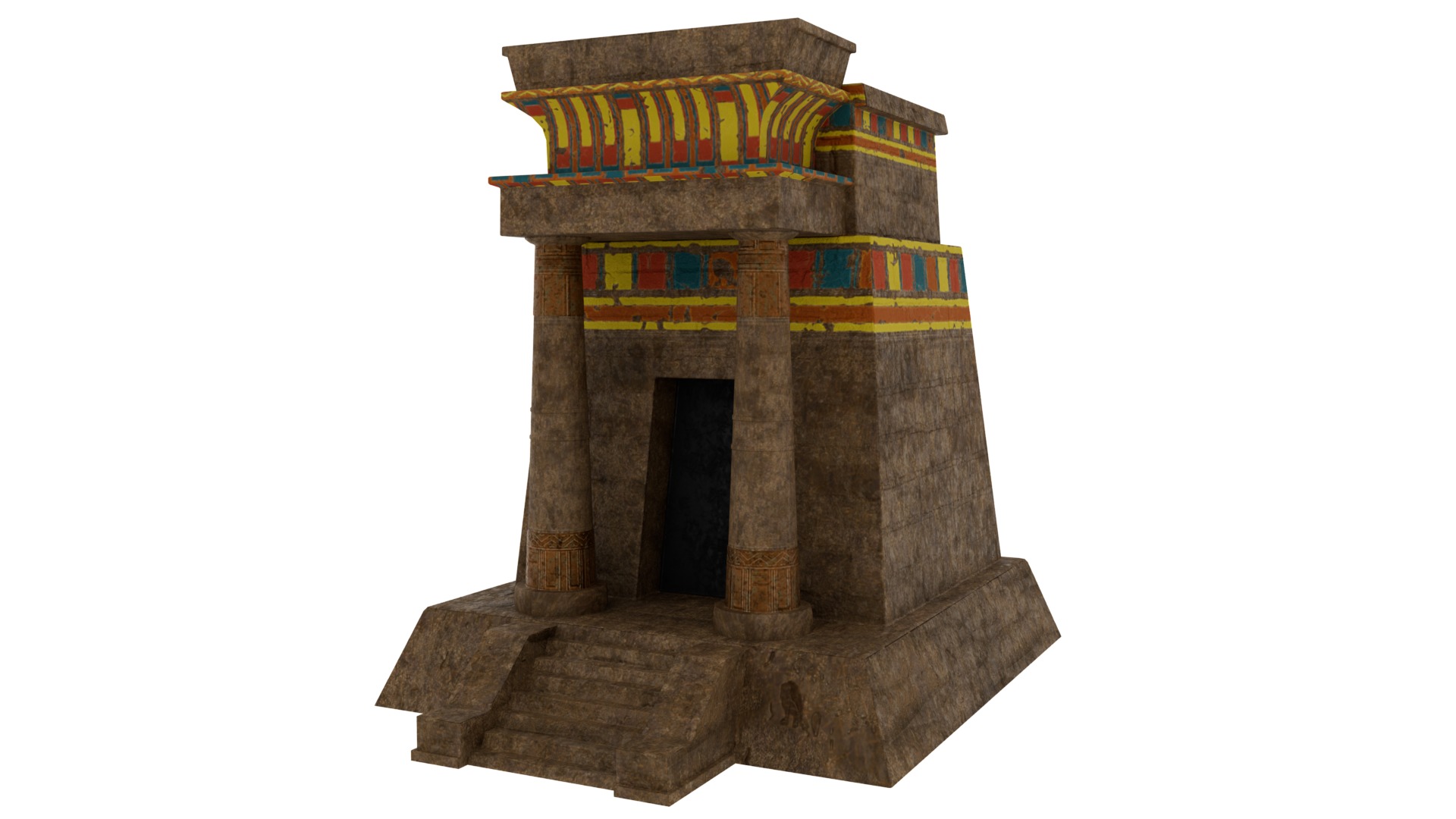 Ancient Egypt Props MAYA and BLENDER Low-poly 3D model_6