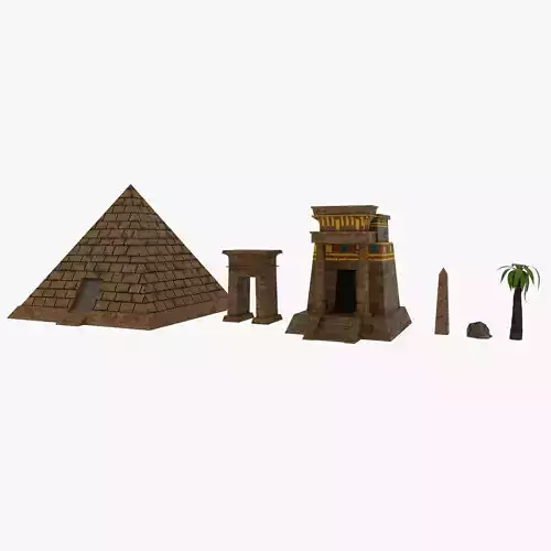 Ancient Egypt Props MAYA and BLENDER
