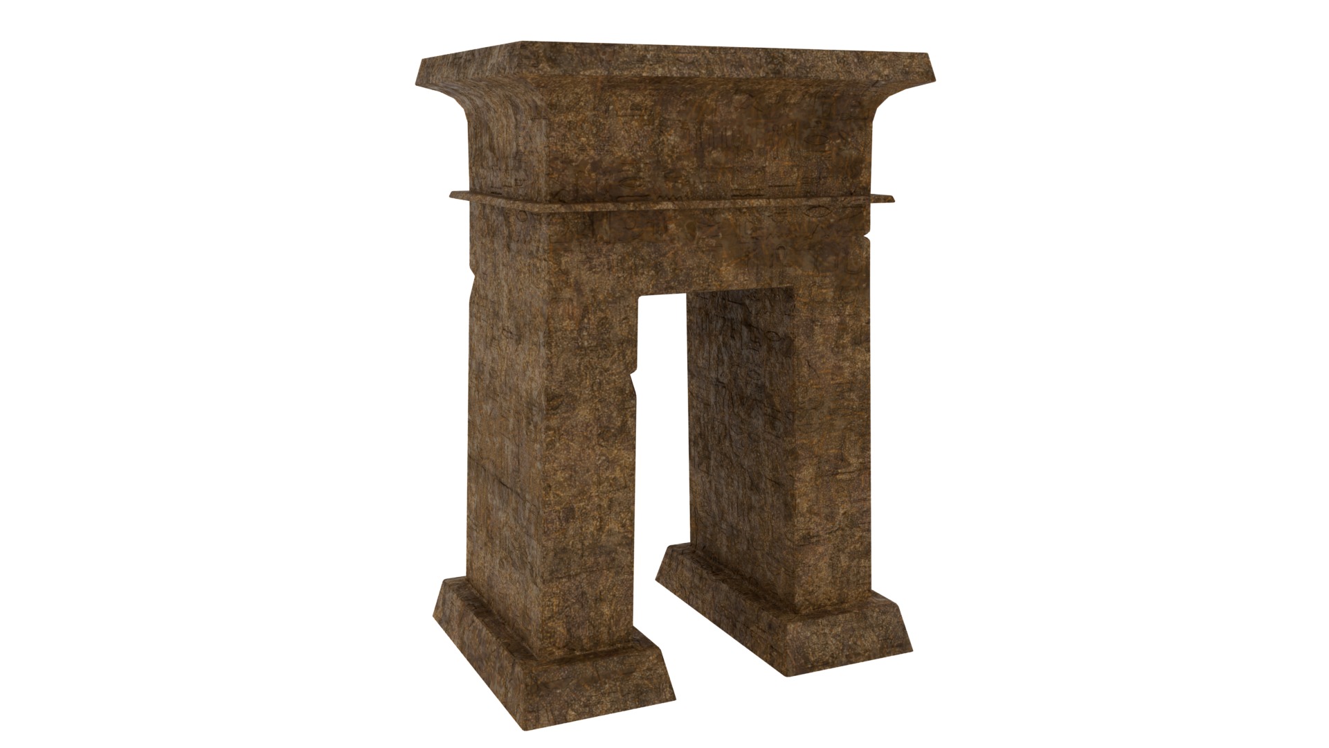 Ancient Egypt Props MAYA and BLENDER Low-poly 3D model_4