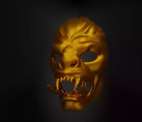 Orc Face Helmet Troll Face Mask - Warrior Orc Mask 3D print model