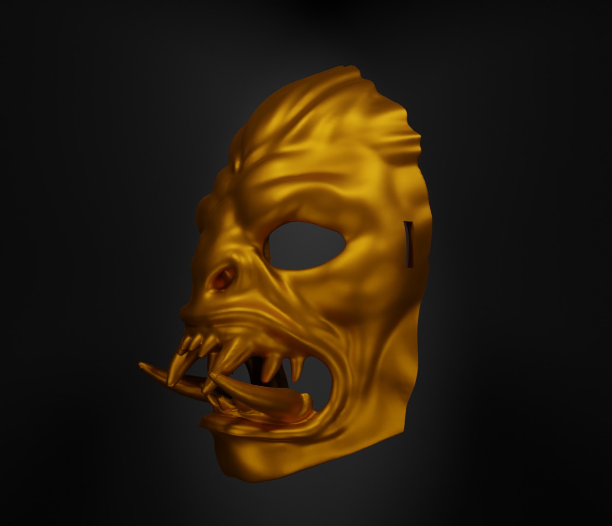 Orc Face Helmet Troll Face Mask - Warrior Orc Mask 3D print model_20