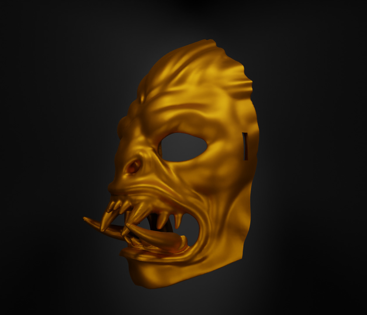 Orc Face Helmet Troll Face Mask - Warrior Orc Mask 3D print model_28