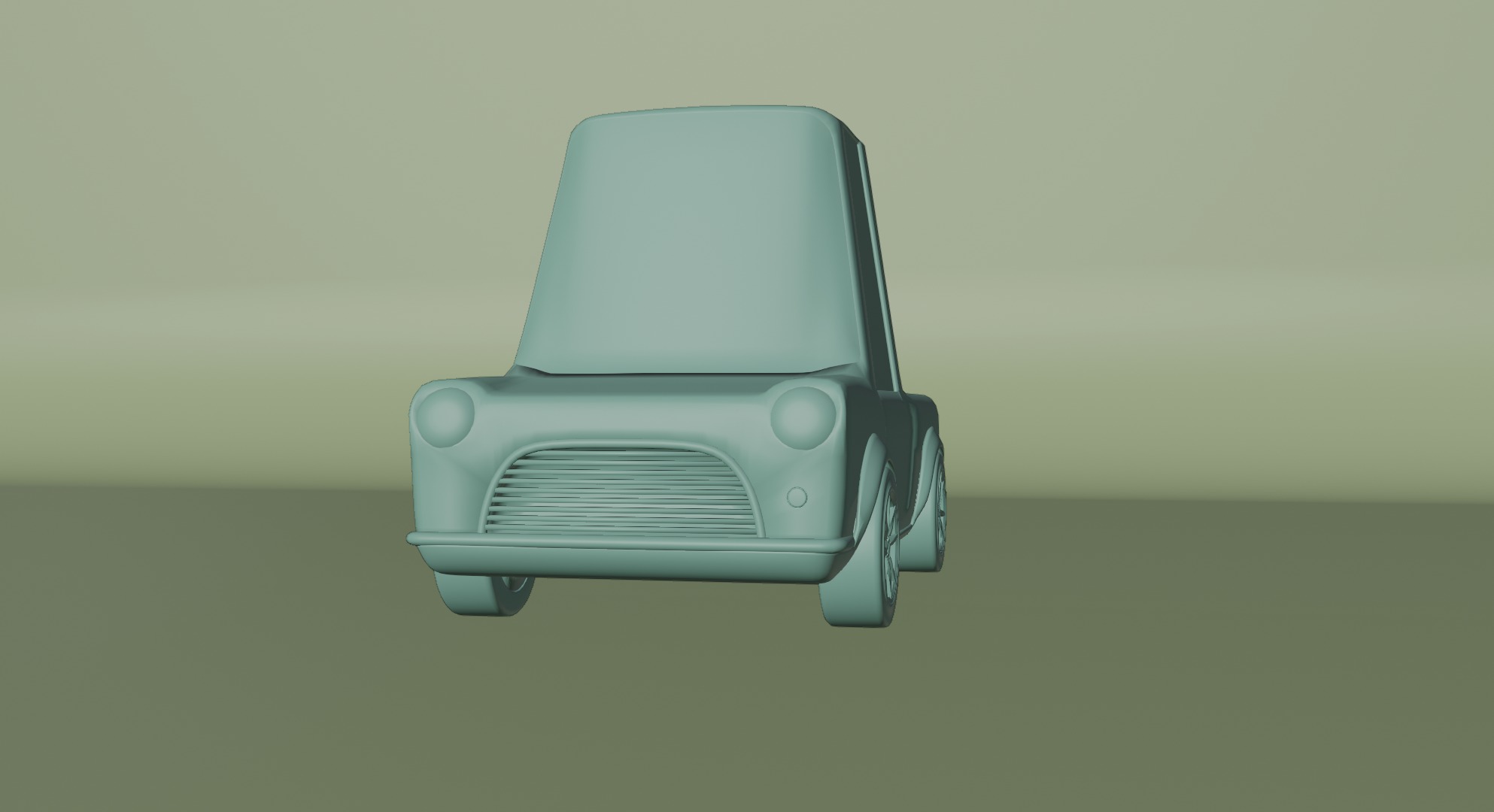  Stylish 3D Mini Pickup Truck   Game-Ready  Low-poly 3D model_6