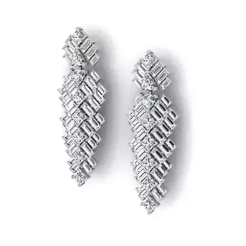 baguette earring Reflection de Cartie